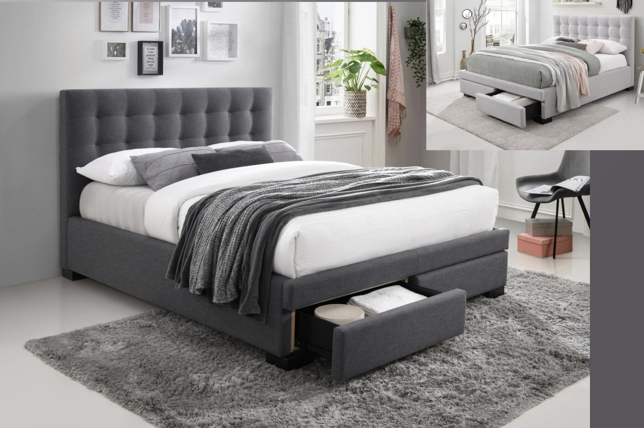 Memphis – Dark Grey – New Yorke Bedding & Furniture