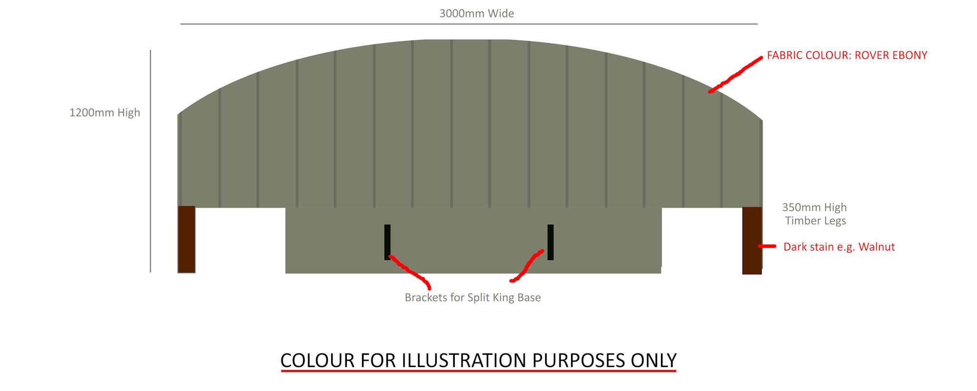 LA 3000 king headboard
