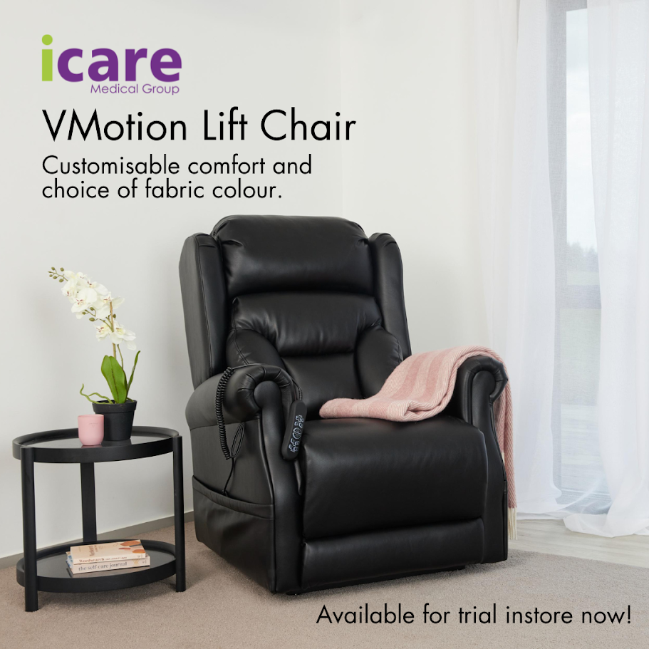 Icare VMotion Lift Chair - Customisable Comfort and Instore Trials