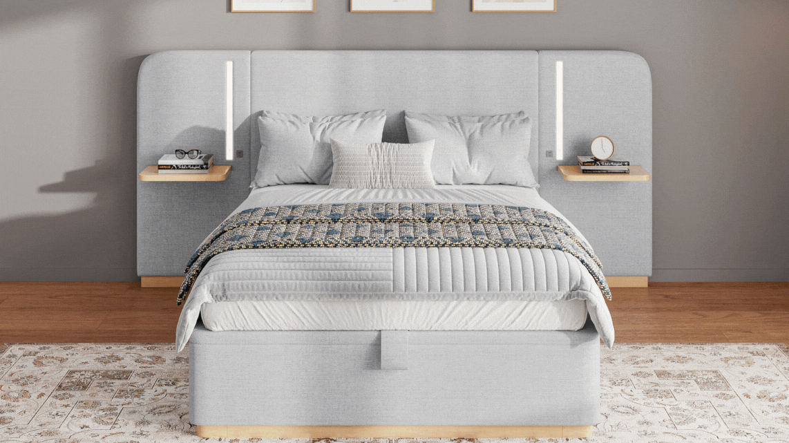 Isabelle Light Grey Front on