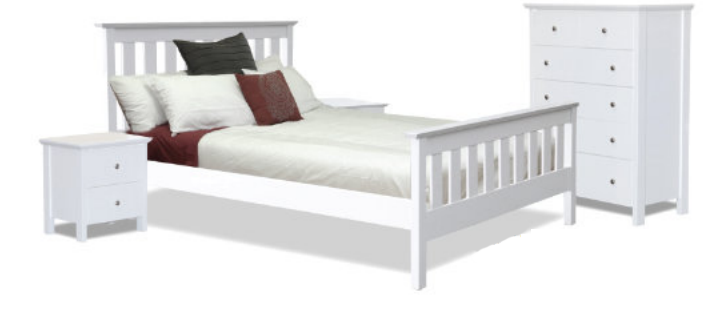 Nicky white Bed