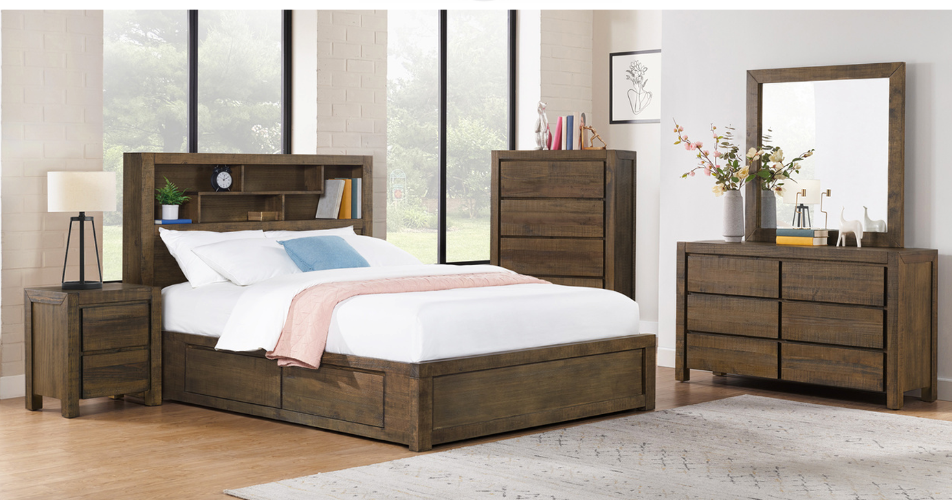 Oliver 4 drawer bookcase suite